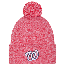 Adult - New Era Nationals Marl Pom Knit - Red
