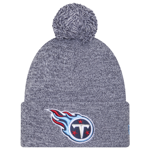 New Era Tennessee Titans  Titans Marl Pom Knit In Blue