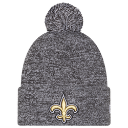 Adult - New Era Saints Marl Pom Knit - Black