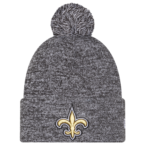 New Era New Orleans Saints  Saints Marl Pom Knit In Gray