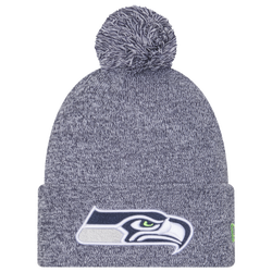 Adult - New Era Seahawks Marl Pom Knit - Navy