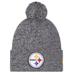 Adult - New Era Steelers Marl Pom Knit - Black