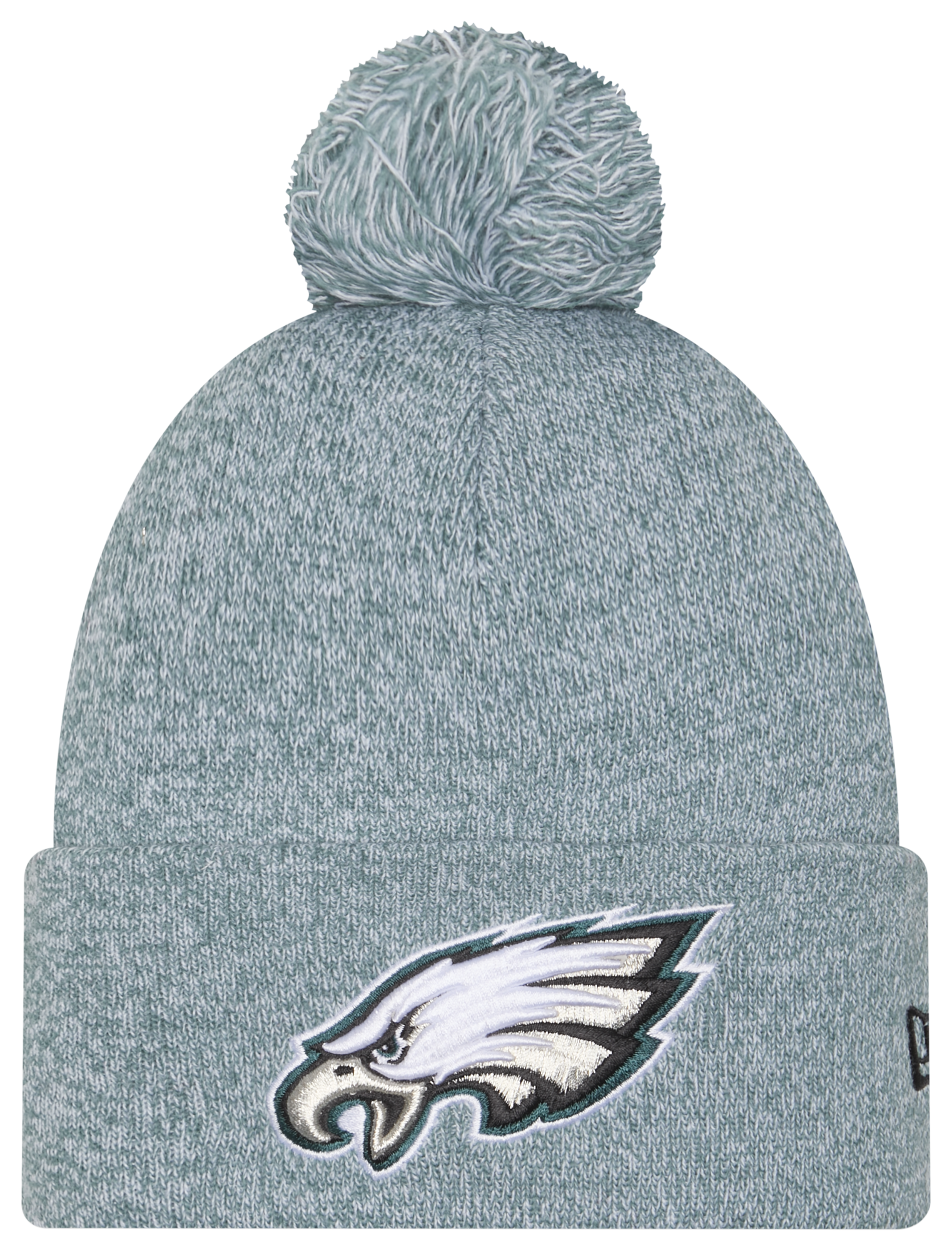 New Era Eagles Marl Pom Knit - Adult