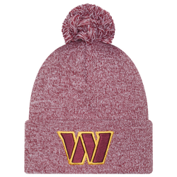 Adult - New Era Commanders Marl Pom Knit - Red