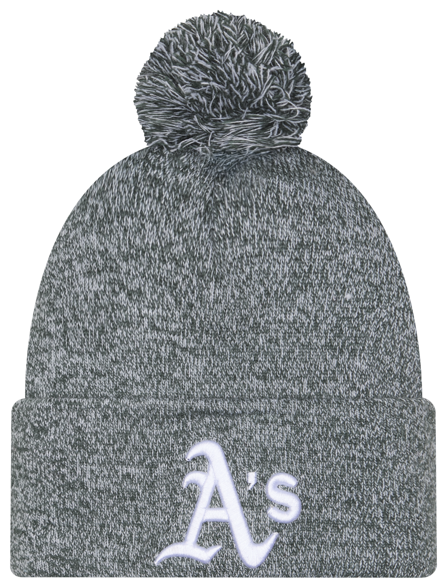 New Era A's Marl Pom Knit - Adult