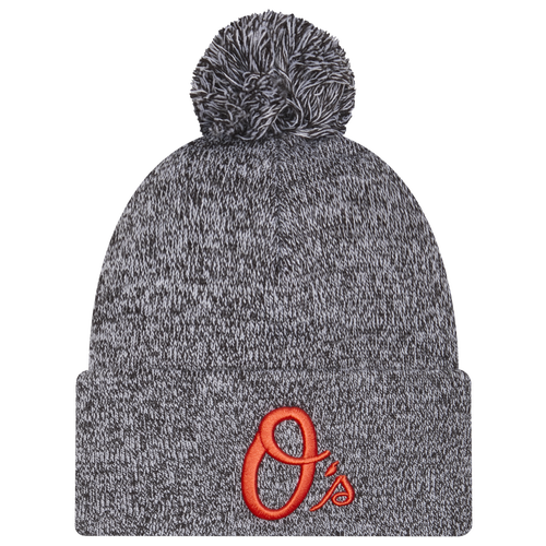 New Era Baltimore Orioles  Orioles Marl Pom Knit In Black