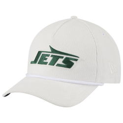 Adult - New Era Jets 9Forty AF Cord 25130 Cap - White/Multi