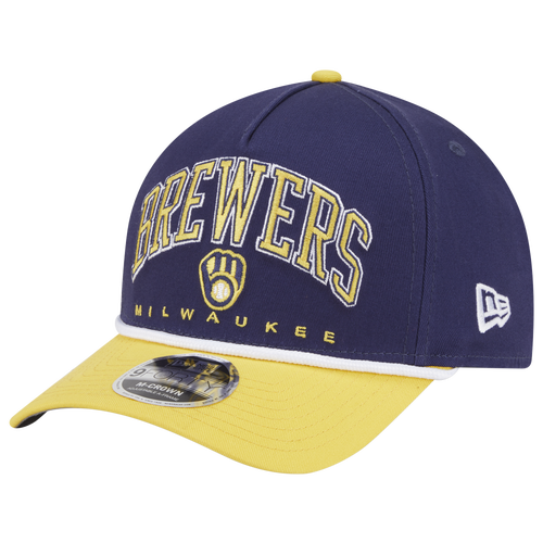 MENS - New Era Brewers 9FORTY MC A-Frame Arch Cap - Navy