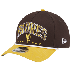 Men's - New Era Padres 9FORTY MC A-Frame Arch Cap - Brown