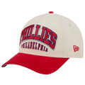 New Era Phillies 9FORTY MC A-Frame 2T Sided Cap - New Era Tan/Multi