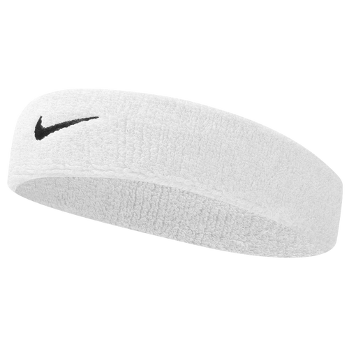 Shop Nike Swoosh Headband White/black Size One Size