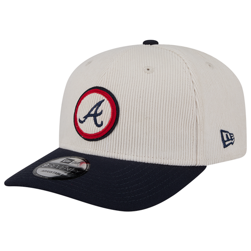 New Era Womens Atlanta Braves Braves 9Seventy Cord Loyal Cap - Adult - White / Navy
