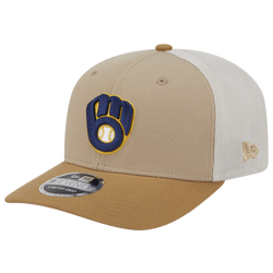 Men's - New Era Brewers 9SEVENTY SS 2T Trucker - Tan/Multi