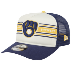 Men's - New Era Brewers 9FIFTY A-Frame Banner Cap - Tan/Multi