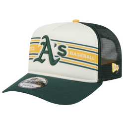Men's - New Era A's 9FIFTY A-Frame Banner Cap - Tan/Multi