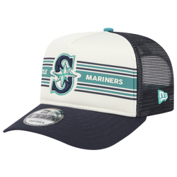 Men's - New Era Mariners 9FIFTY A-Frame Banner Cap - Tan/Multi