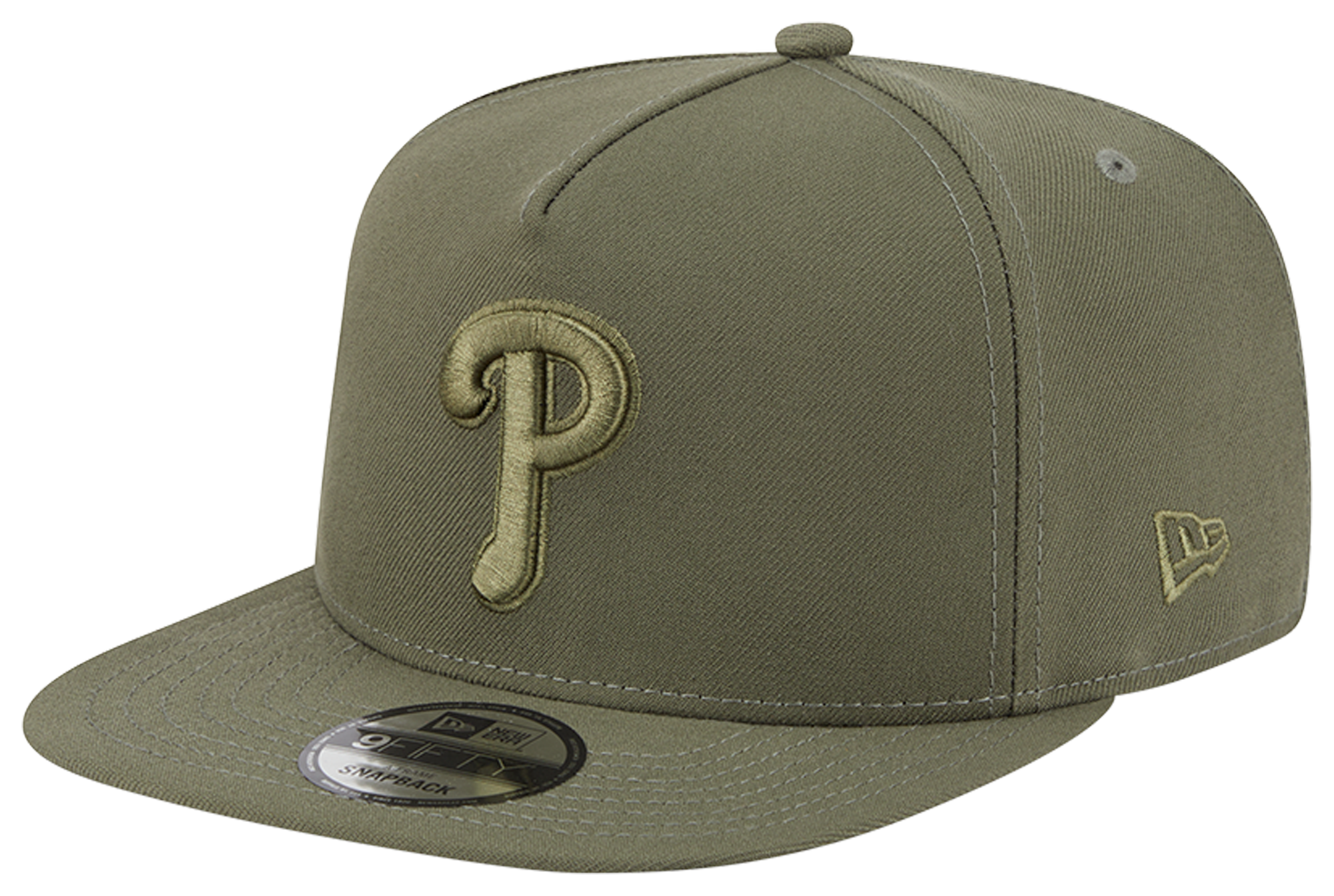 フィラデルフィア・フィリーズ　9FIFTY　オリーブ＆ブラウン 9FORTY MLB Pin Stripe フィラデルフィア・フィリーズ カーキ