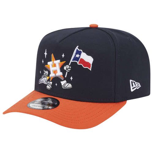 New Era Houston Astros  Astros 9fifty A-frame Cartoon Cap In Black