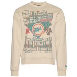 Men's - New Era Dolphins 3066 Crew - Cream/Multi