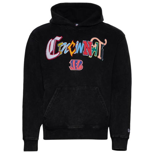 New Era Mens  Bengals 3067 Pullover Hoodie In Black