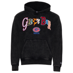 Men's - New Era Packers 3067 Pullover Hoodie - Black/Multi