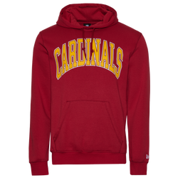 Men's - New Era Cardinals 3079 Pullover Hoodie - Red/Multi