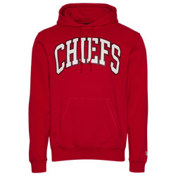 Men's - New Era Chiefs 3079 Pullover Hoodie - Red/Multi