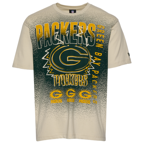  - New Era Packers 3063 OVS T-Shirt - Multi/Cream