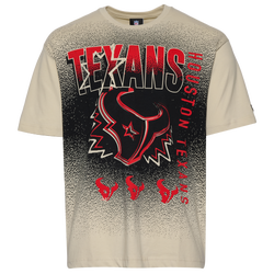 Men's - New Era Texans 3063 OVS T-Shirt - Cream/Multi