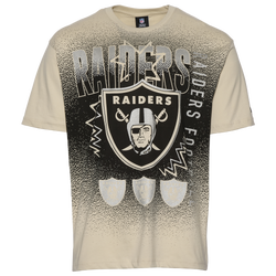 Men's - New Era Raiders 3063 OVS T-Shirt - Cream/Multi