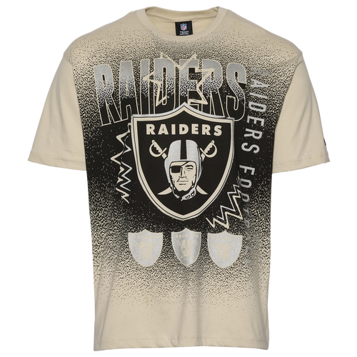 - New Era Raiders 3063 OVS T-Shirt - Cream/Multi