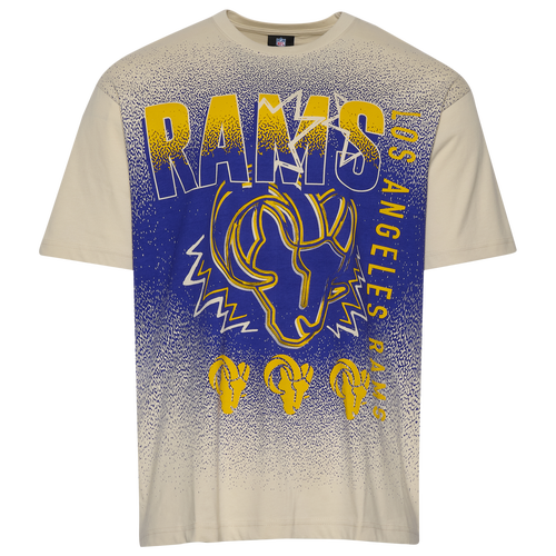  - New Era Rams 3063 OVS T-Shirt - Cream/Multi