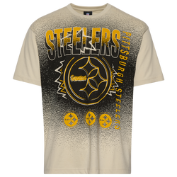 Men's - New Era Steelers 3063 OVS T-Shirt - Multi/Cream