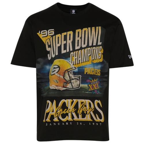  - New Era Packers 3064 OVS T-Shirt - Black/Multi