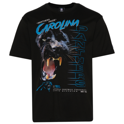 MENS - New Era Panthers 3065 OVS T-Shirt - Black/Multi