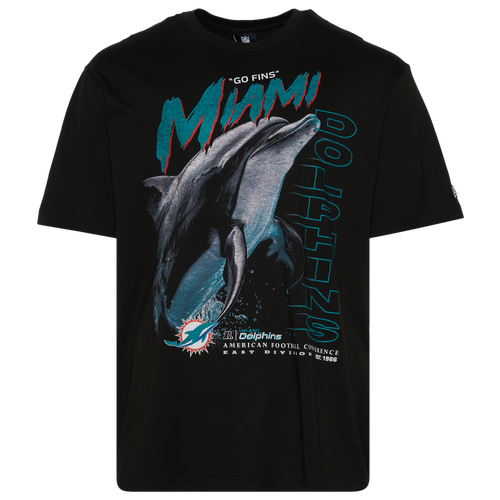  - New Era Dolphins 3065 OVS T-Shirt - Multi/Black