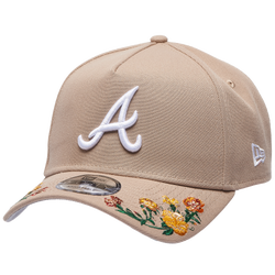 Adult - New Era Braves 9Forty A-Frame Floral Cap - Tan