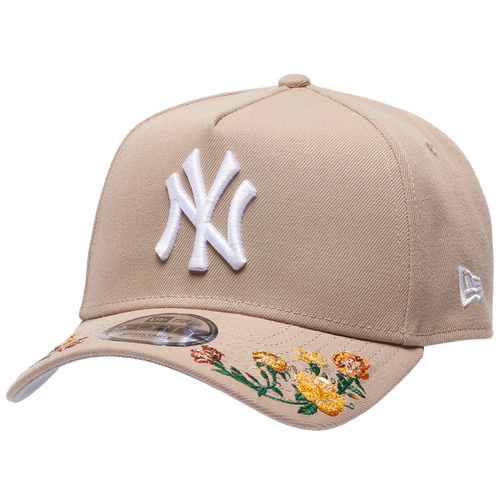 New Era New York Yankees  Yankees 9forty A-frame Floral Cap In Brown