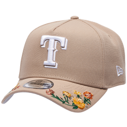 Adult - New Era Rangers 9Forty A-Frame Floral Cap - Tan