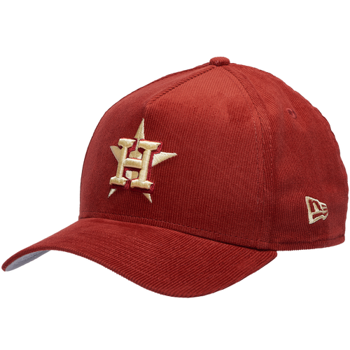 New Era Womens Houston Astros Astros 9Forty A-Frame Tonal Cord Cap - Adult - Orange