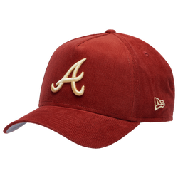 Adult - New Era Braves  9Forty A-Frame Tonal Cord Cap - Orange