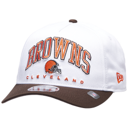 Adult - New Era Browns 9Forty A-Frame 2T Arch Cap - White/Brown