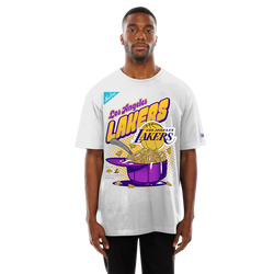 Men's - New Era Lakers 2775 Short Sleeve T-Shirt - White/Multi