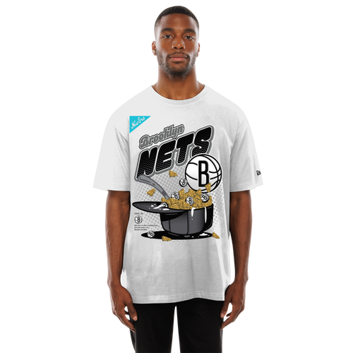 MENS - New Era Nets 2775 Short Sleeve T-Shirt - White/Multi