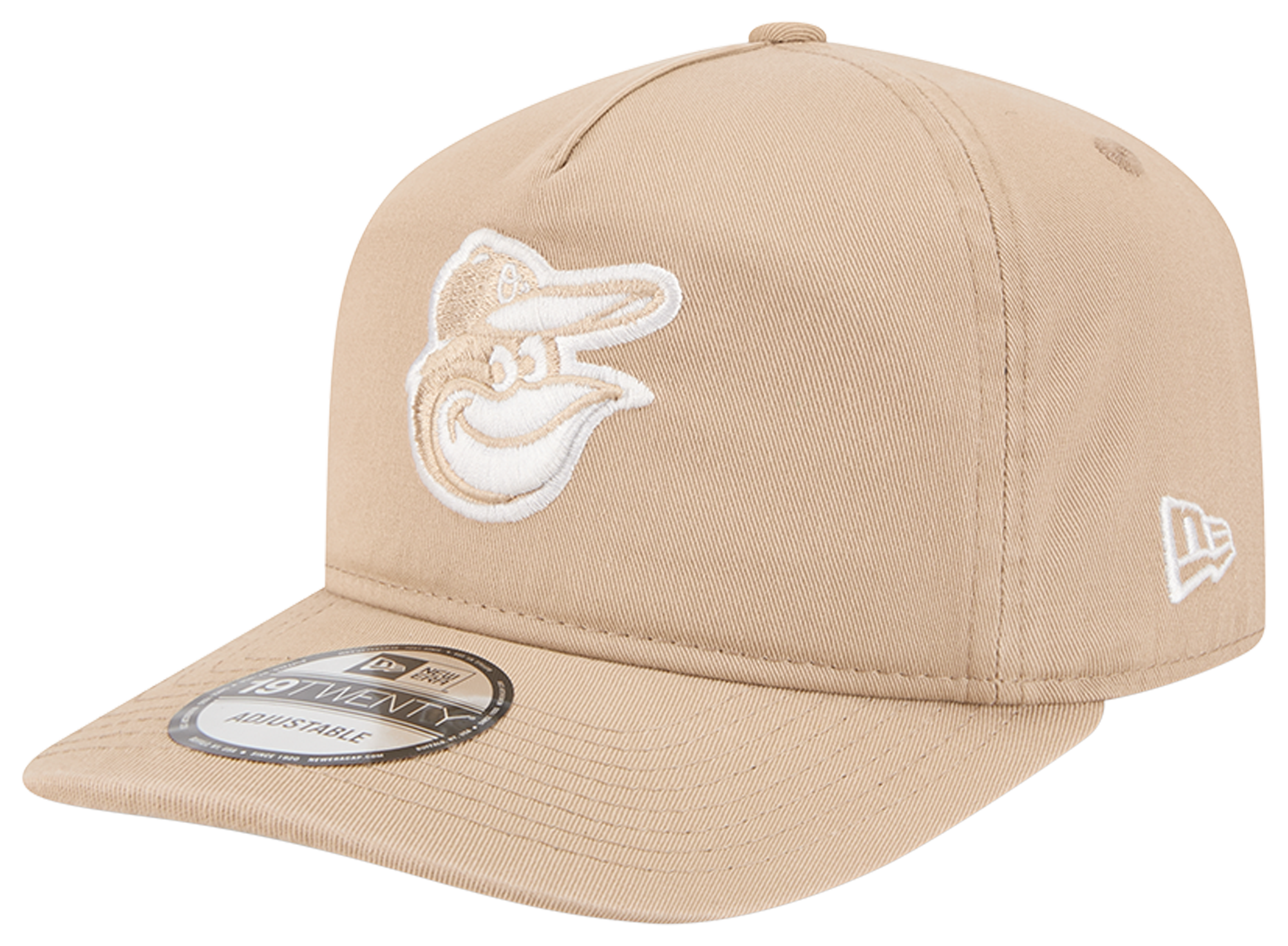 Casquette New Era 9TWENTY - Modèle CONTR Stitch Pour Femme, Couleur Beige Clair, Taille Unique Ajustable - 7