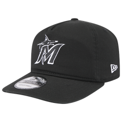 Adult - New Era Marlins Core 19TWENTY Cap - Black/Black/White