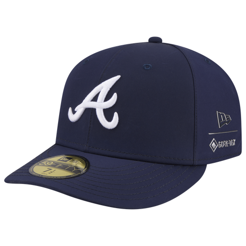  - New Era Braves Gortex 59Fifty Fitted Cap - Navy/White