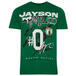 Men's - New Era Celtics Jayson Tatum Oversize Tshirt - Kelly Green/Multi