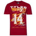 New Era Heat Tyler Herro Oversize T-Shirt - New Era Scarlet/Multi