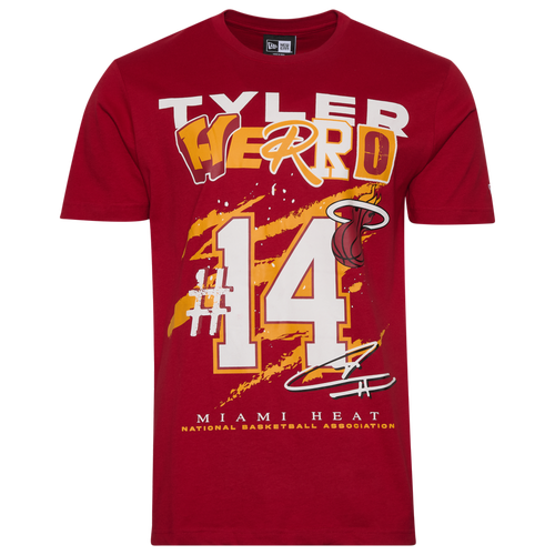 MENS - New Era Heat Tyler Herro Oversize T-Shirt - Scarlet/Multi